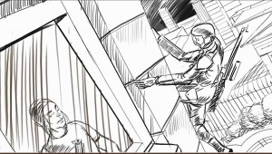 SHADED LINE DRAWING STORYBOARD