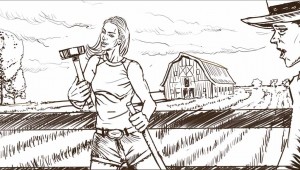 SHADED LINE DRAWING STORYBOARD