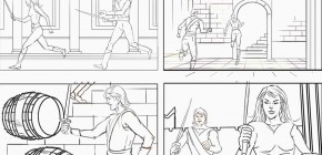 LINE DRAWING STORYBOARD