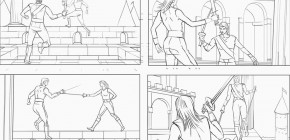 LINE DRAWING STORYBOARD